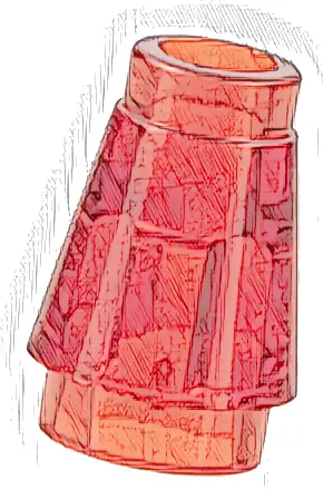 Cone 1 x 1 with Top Groove