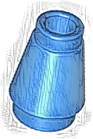 Cone 1 x 1 with Top Groove