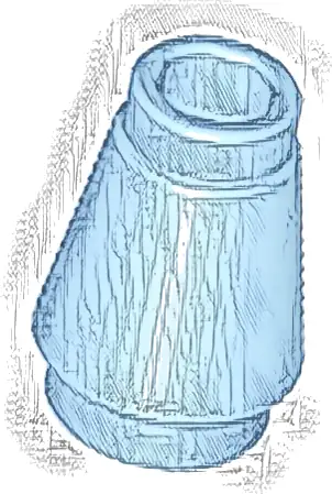 Cone 1 x 1 with Top Groove