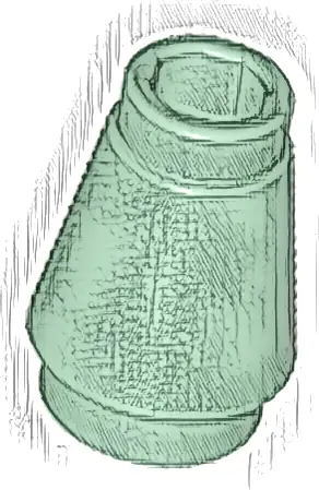 Cone 1 x 1 with Top Groove
