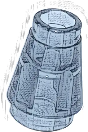 Cone 1 x 1 with Top Groove