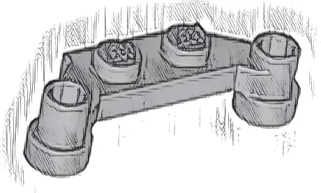 Plate, Modified 1 x 4 Offset
