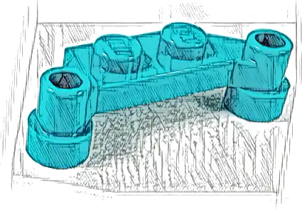 Plate, Modified 1 x 4 Offset