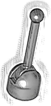 Antenna Small Base with Black Lever (4592 / 4593)