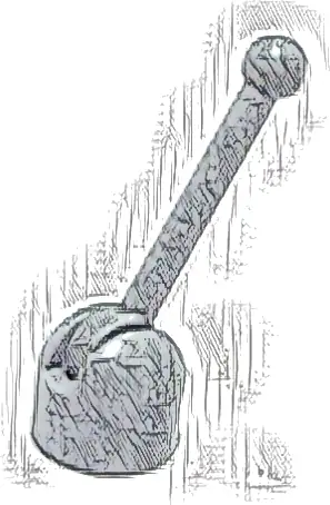 Antenna Small Base with Light Bluish Gray Lever (4592 / 4593)