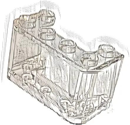 Windscreen 2 x 4 x 2 Vertical