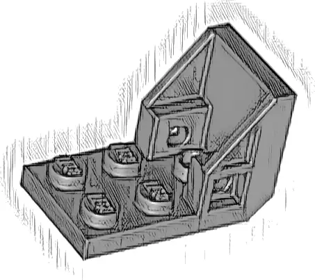 Bracket 3 x 2 - 2 x 2 Inverted (Space Seat)