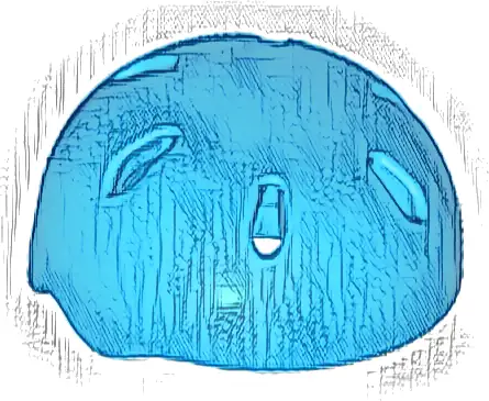 Minifigure, Headgear Helmet Sports with Vent Holes