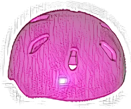 Minifigure, Headgear Helmet Sports with Vent Holes