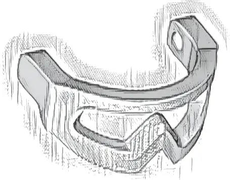 Minifigure, Visor Snow Goggles