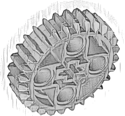 Technic, Gear 28 Tooth Double Bevel