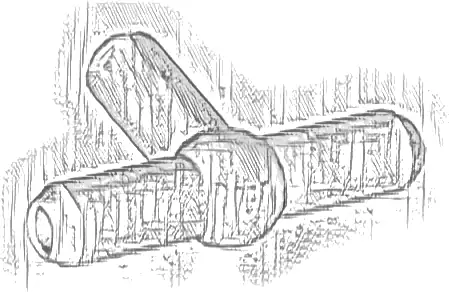 Pneumatic T Piece Second Version (T Bar with Ball in Center)