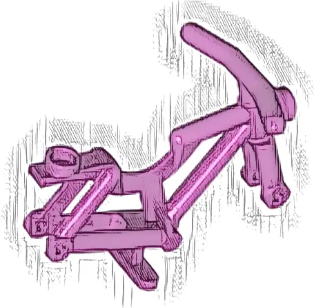 Bicycle Frame with Handlebars