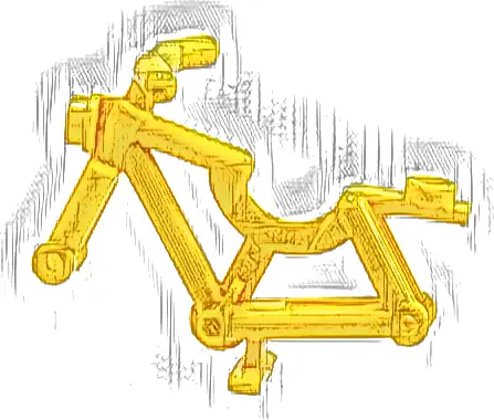 Bicycle Frame with Handlebars