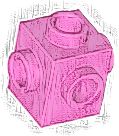 Brick, Modified 1 x 1 with Studs on 4 Sides