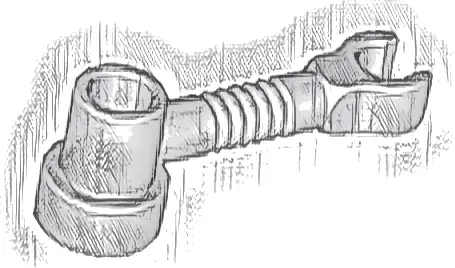 Bar 1 x 3 with Clip and Stud Holder (Robot Arm)
