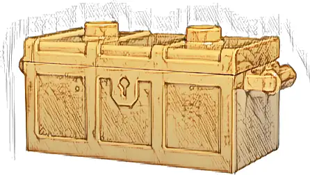 Container, Treasure Chest with Slots in Back and (Same Color) Flat Lid (4738a / 80835)