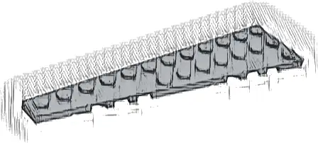 Wedge, Plate 12 x 3 Left