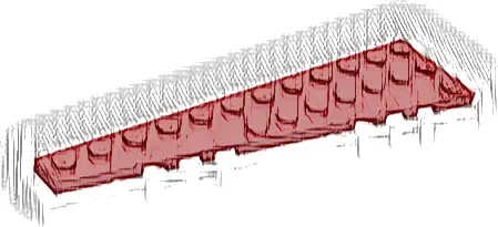 Wedge, Plate 12 x 3 Left