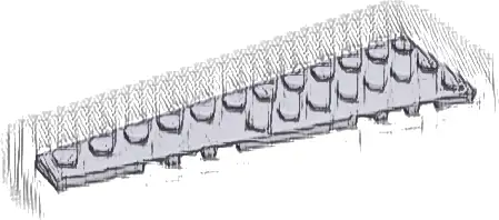 Wedge, Plate 12 x 3 Left