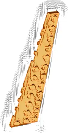 Wedge, Plate 12 x 3 Left