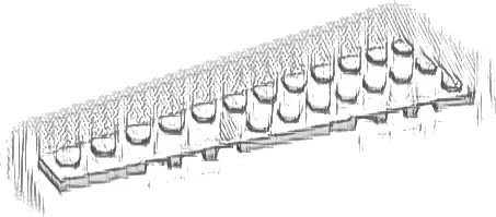 Wedge, Plate 12 x 3 Left