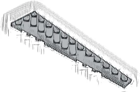 Wedge, Plate 12 x 3 Right