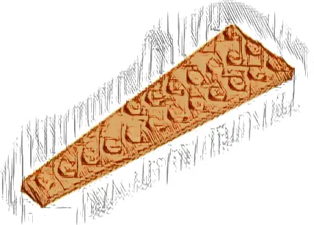 Wedge, Plate 12 x 3 Right