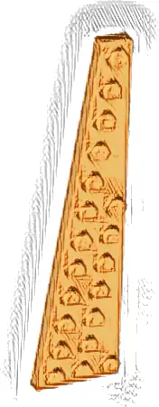 Wedge, Plate 12 x 3 Right