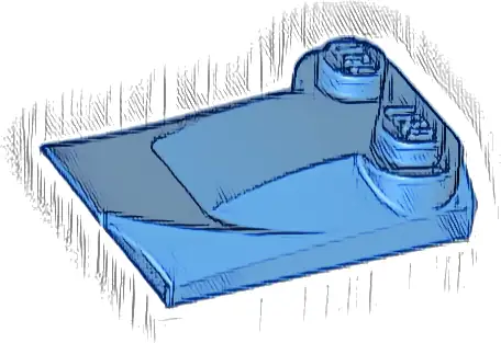 Slope, Curved 3 x 2 x 2/3 with 2 Studs, Wing End