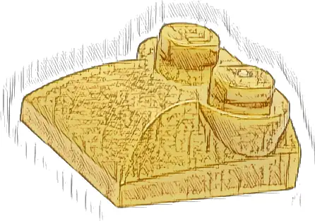 Slope, Curved 2 x 2 x 2/3 with 2 Studs and Curved Sides