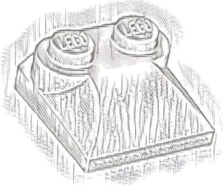 Slope, Curved 2 x 2 x 2/3 with 2 Studs and Curved Sides