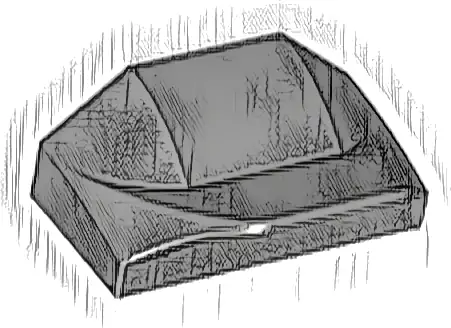 Slope, Curved 1 x 2 x 2/3 Wing End