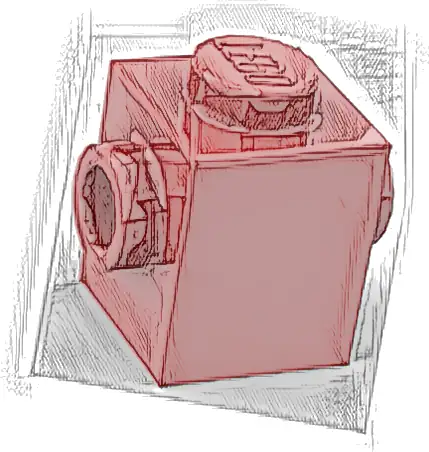 Brick, Modified 1 x 1 with Studs on 2 Sides, Opposite