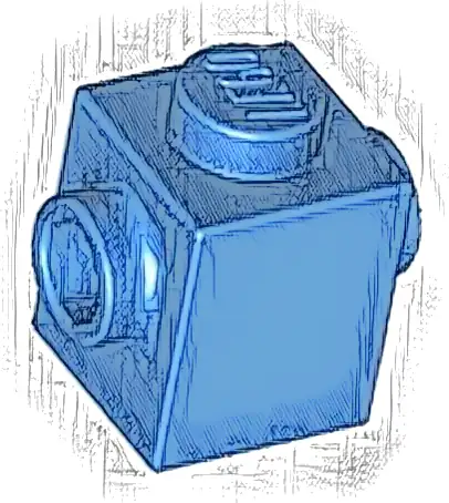 Brick, Modified 1 x 1 with Studs on 2 Sides, Opposite