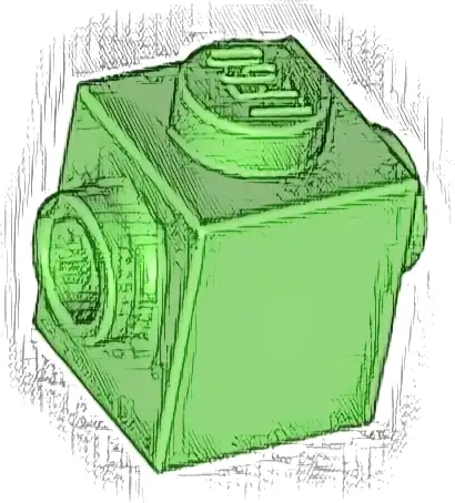 Brick, Modified 1 x 1 with Studs on 2 Sides, Opposite