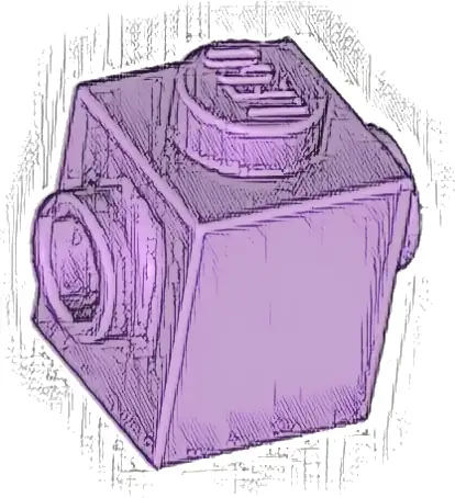 Brick, Modified 1 x 1 with Studs on 2 Sides, Opposite