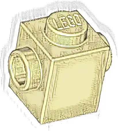 Brick, Modified 1 x 1 with Studs on 2 Sides, Opposite