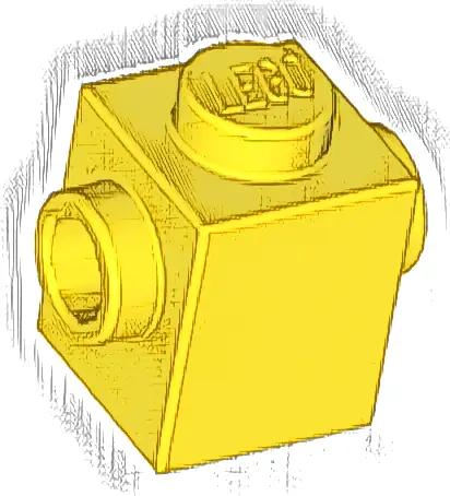 Brick, Modified 1 x 1 with Studs on 2 Sides, Opposite