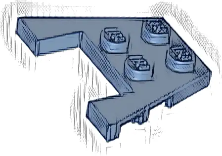 Wedge, Plate 3 x 4 with Stud Notches