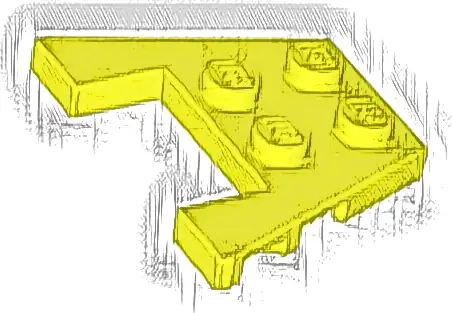 Wedge, Plate 3 x 4 with Stud Notches