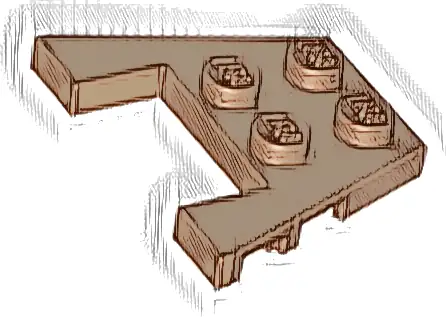 Wedge, Plate 3 x 4 with Stud Notches