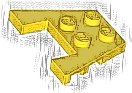 Wedge, Plate 3 x 4 with Stud Notches