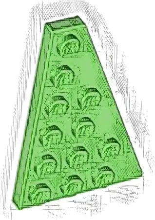 Wedge, Plate 6 x 4 Right