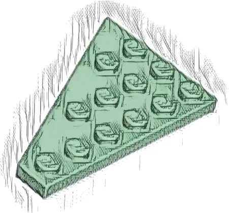 Wedge, Plate 6 x 4 Right