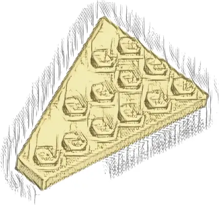 Wedge, Plate 6 x 4 Right