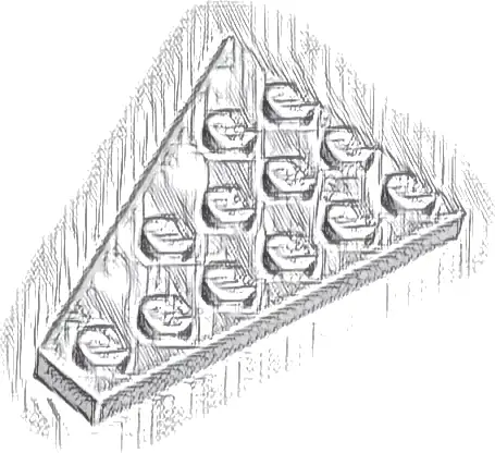 Wedge, Plate 6 x 4 Right