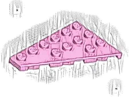 Wedge, Plate 6 x 4 Left