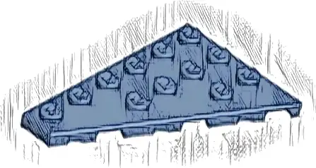 Wedge, Plate 6 x 4 Left