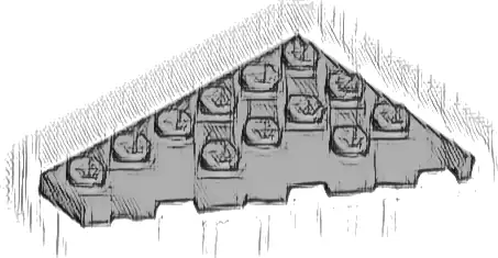 Wedge, Plate 6 x 4 Left